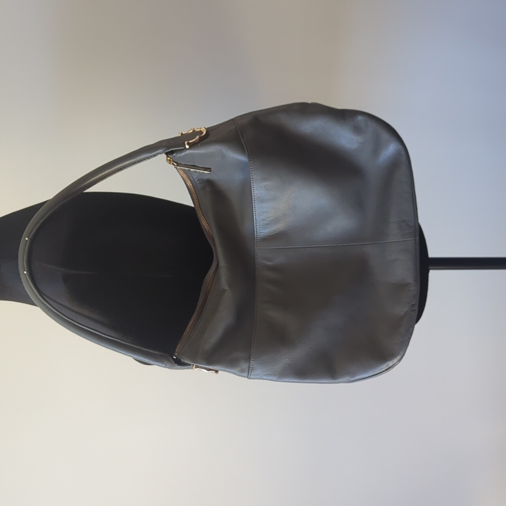 Elaine Turner Soft Gray Leather Purse